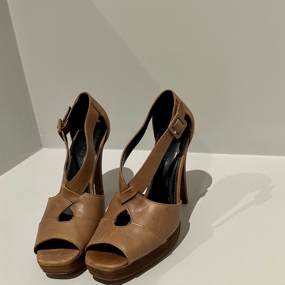 Country Road Tan Stiletto Heels - Size 38 - Picture 5 of 6